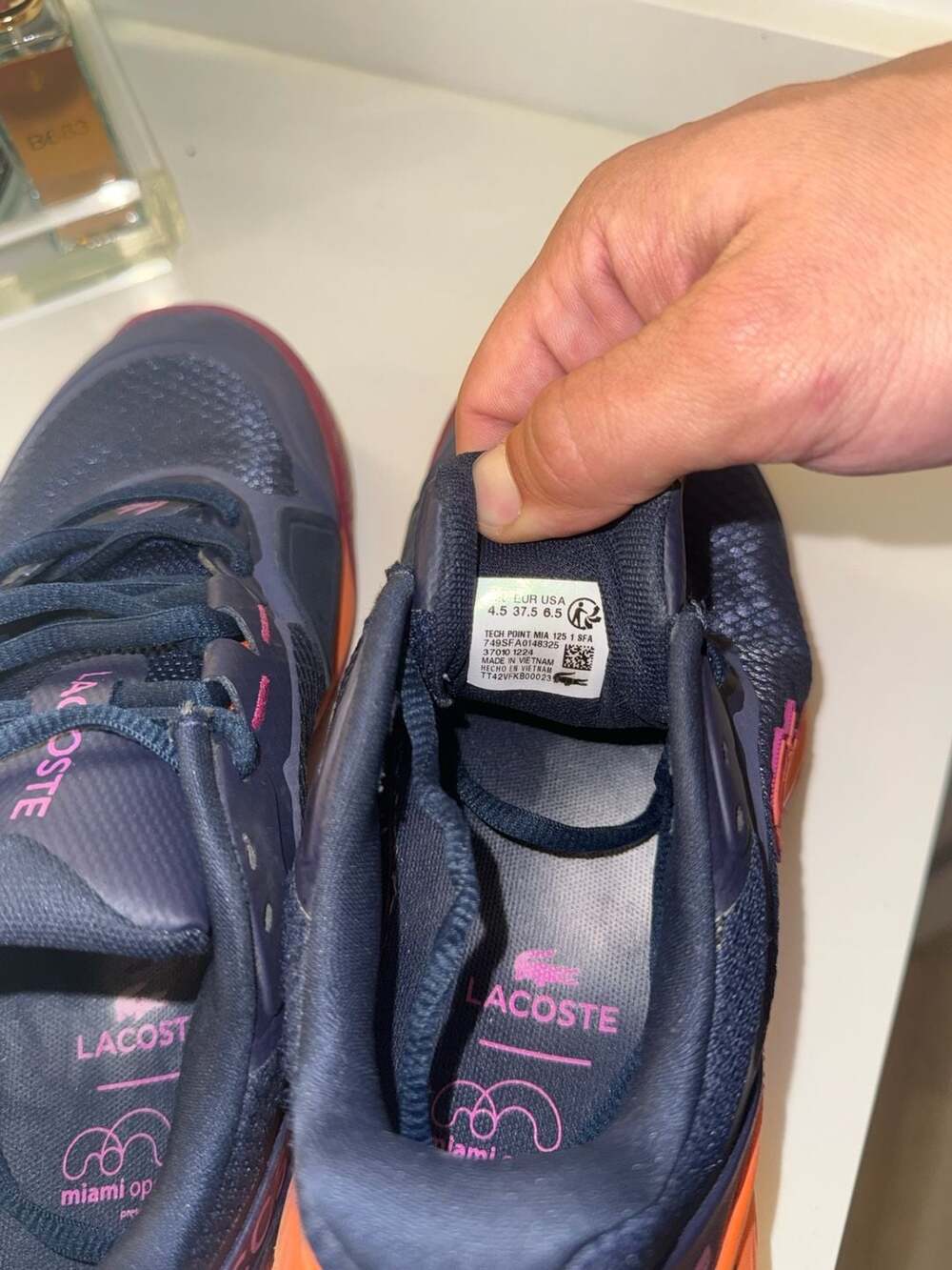Lacoste Tech Point Miami Open Tennis Shoes Women's Size 6.5 - Picture 9 of 9